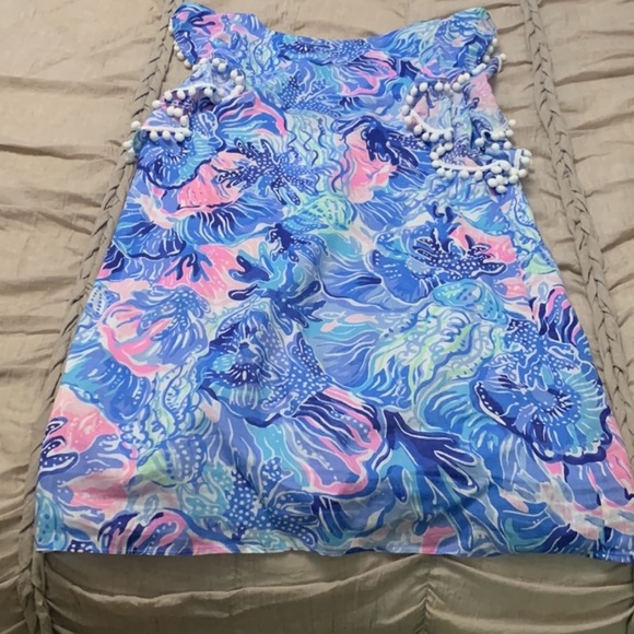 Lilly Pulitzer Astara Linen Dress with Pom-Poms - Picture 12 of 15